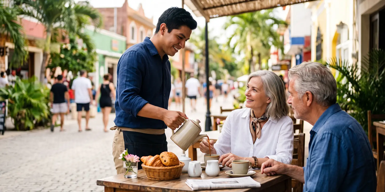 Clase de francés con enfoque comunicativo en un centro de idiomas de Playa del Carmen
